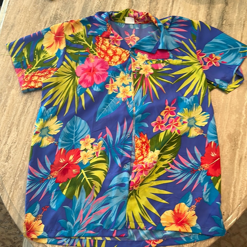 BLUE HAWAIIAN SHIRT